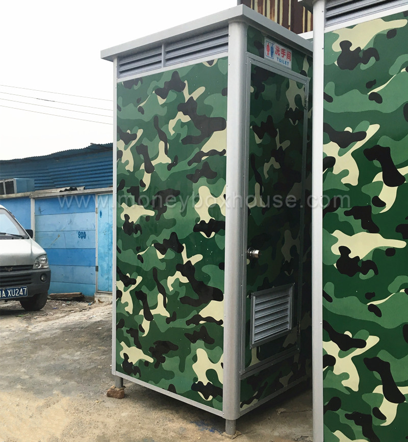 military camouflage color portable toilet