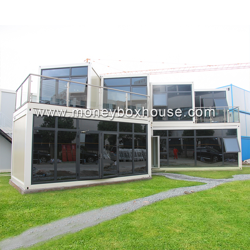 New products luxury modular fast building prefab fabricated combined 2 storey container house